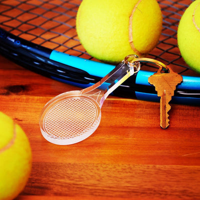 Tennis Racquet Keychain Keychain Tara Wilson Designs 