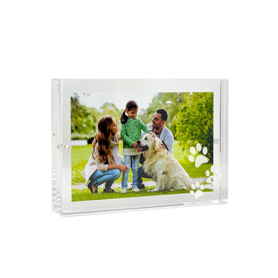Paw Prints Acrylic Photo Frame Frames Truly Gifted Clear 