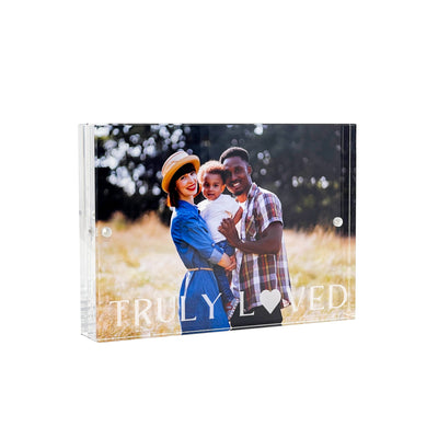 Truly Loved Acrylic Photo Frame Frames Truly Gifted Clear 