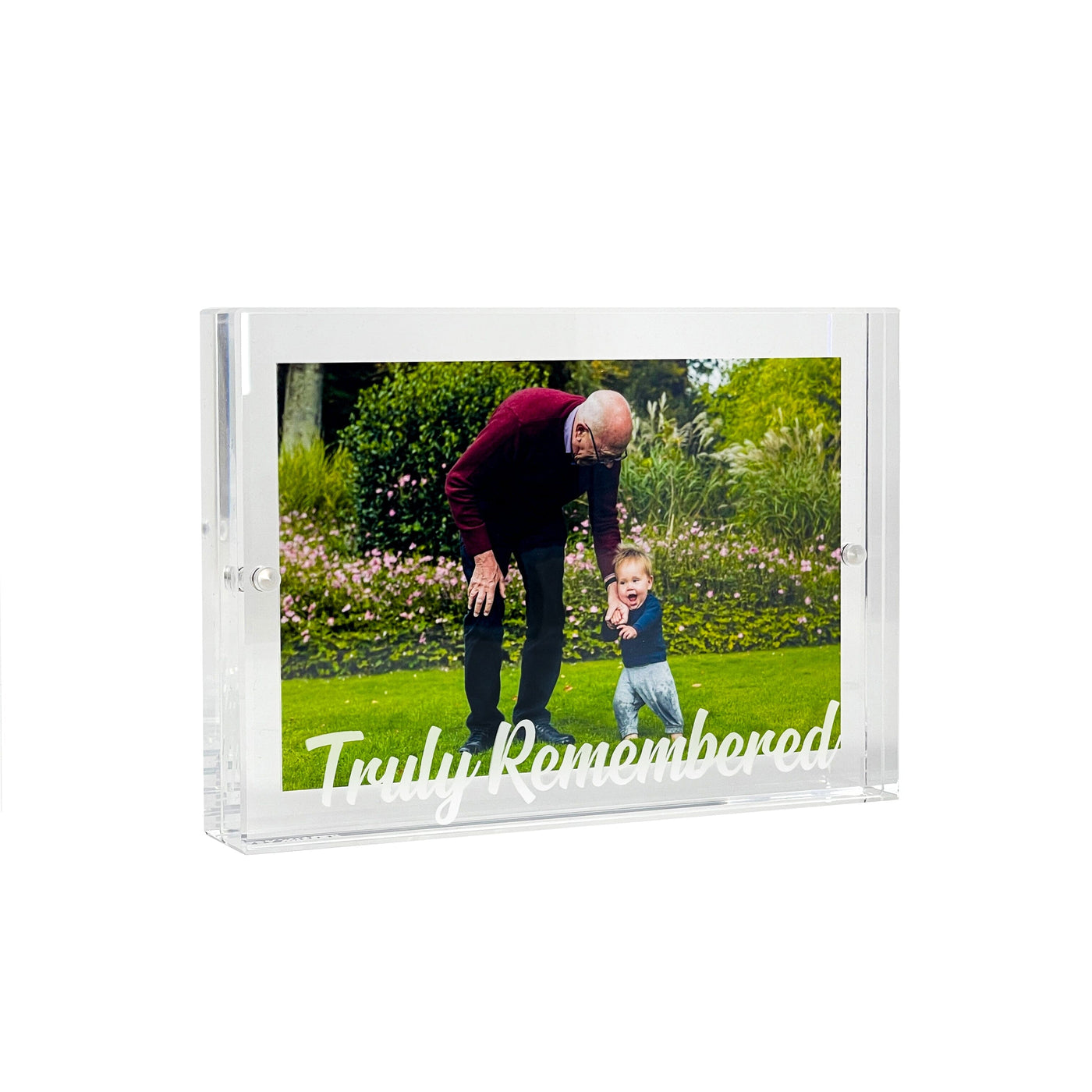 Truly Remembered Acrylic Photo Frame Frames Truly Gifted Clear 