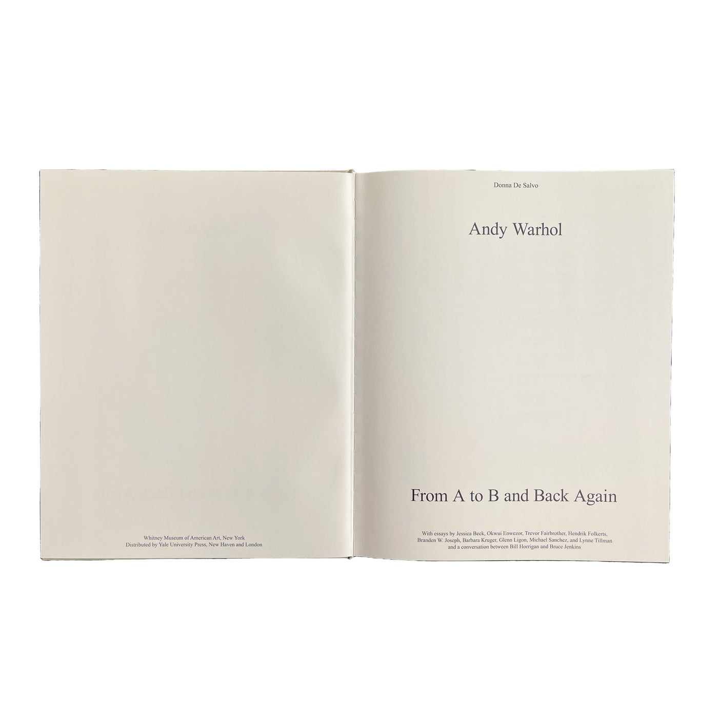 Andy Warhol: From A to B and Back Again - Gilded Coffee Table Book Books the bms 