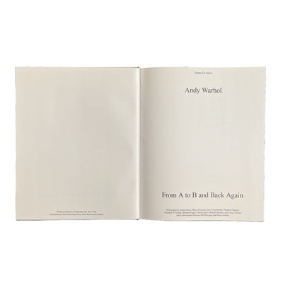Andy Warhol: From A to B and Back Again - Gilded Coffee Table Book Books the bms 