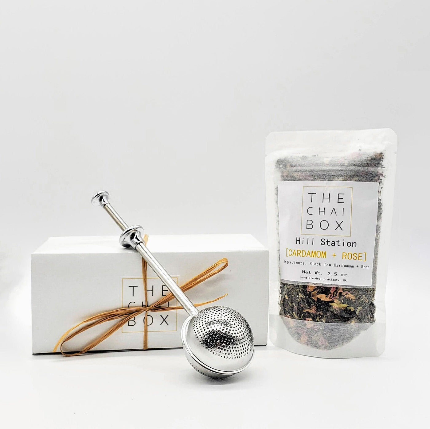 Hill Station Tea Blend Gift Set - Cardamom & Rose Tea The Chai Box 