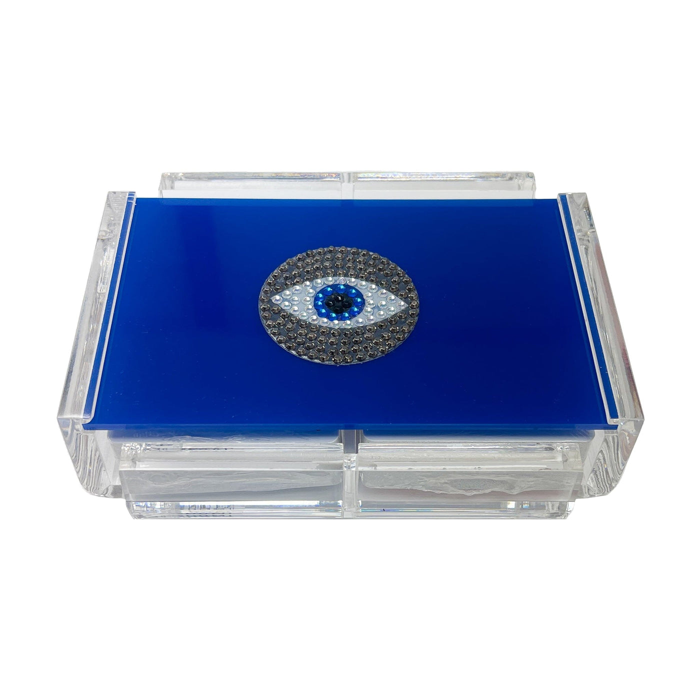 La Pinta - Eye Embellished Card Deck Games Luxe Dominoes Blue 