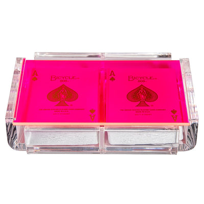 La Pinta Games Luxe Dominoes Hot Pink 