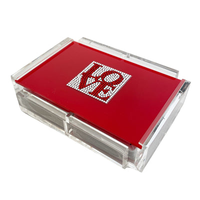 La Pinta - LOVE Embellished Card Deck Games Luxe Dominoes 