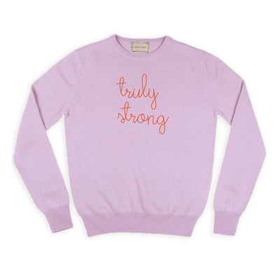 Truly Strong Lilac Cashmere Sweater Sweaters Lingua Franca 