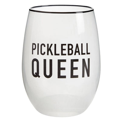 Stemless Wine Glass - Pickleball Queen Gift Set Santa Barbara Design Studio 