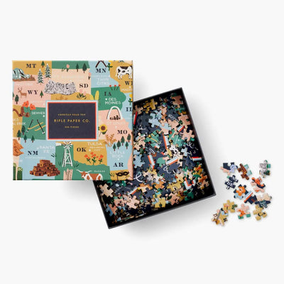 American Road Trip Jigsaw Puzzle Puzzles Rifle Paper Co. 