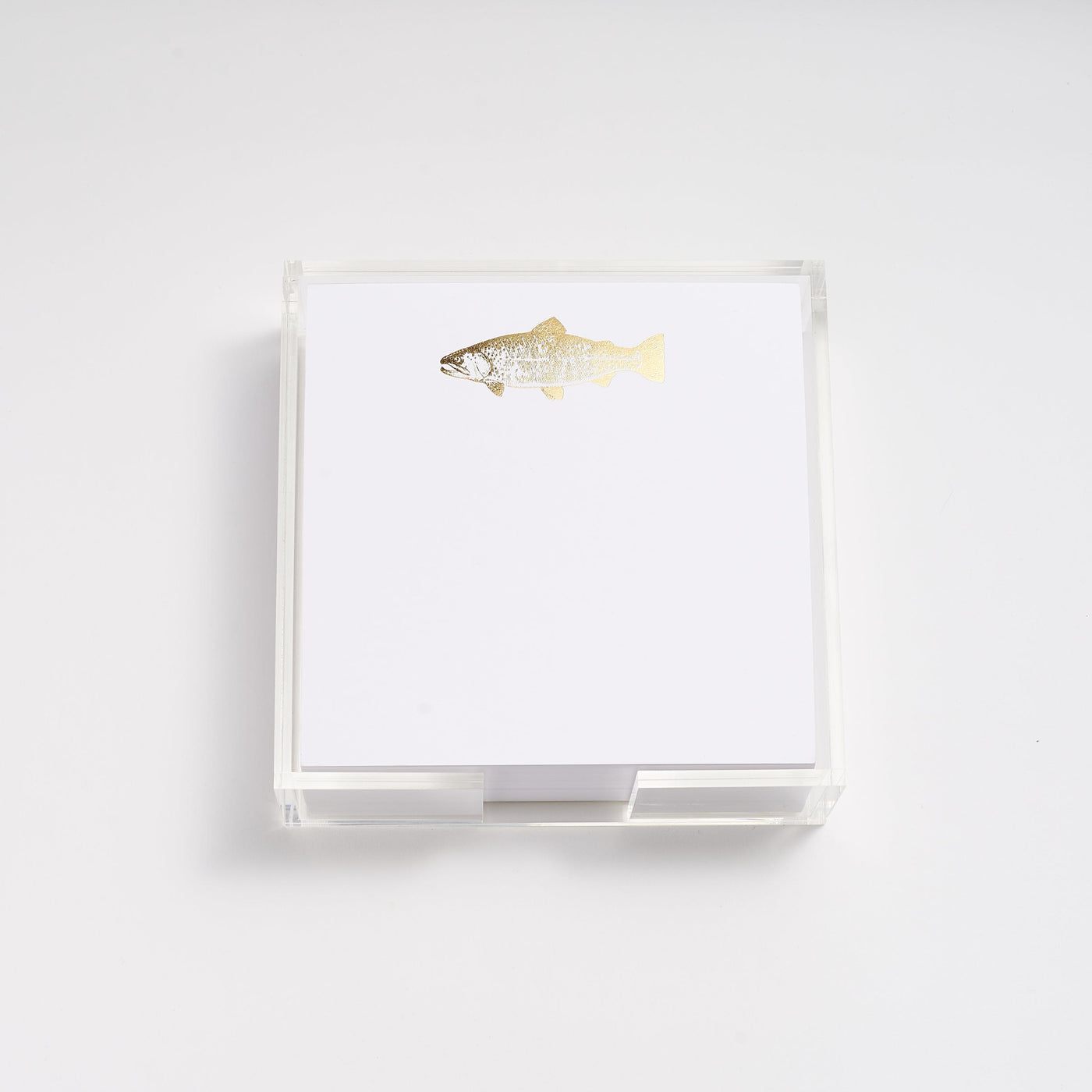 Gold Foil Fish Paddie Stationery Black Ink 