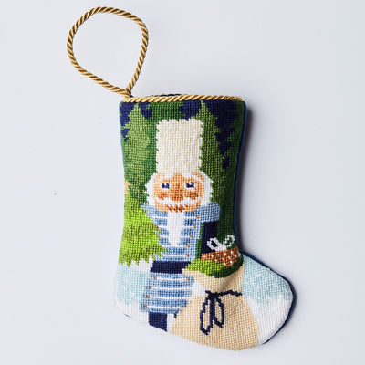 Winter Solstice Nutcracker Stocking Holiday Stockings Bauble Stockings Blue 