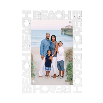 Beach Word Frame Frames Tara Wilson Designs White 