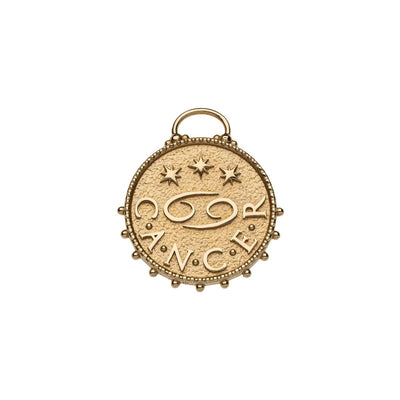 Cancer Zodiac Coin Pendant Necklace Necklaces Jane Win 