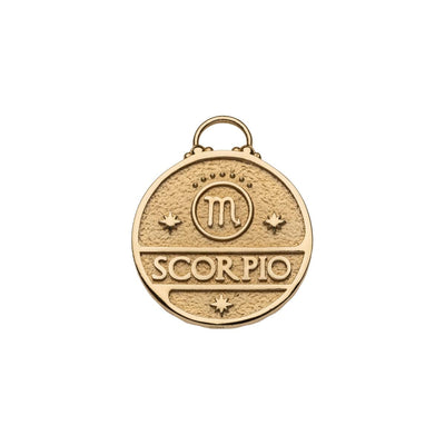 Scorpio Zodiac Coin Pendant Necklace Necklaces Jane Win 