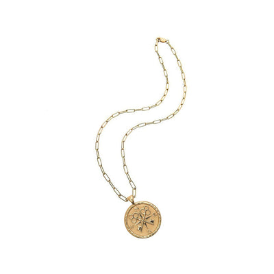 FOREVER Original Coin Pendant Necklace Necklaces Jane Win Gold 